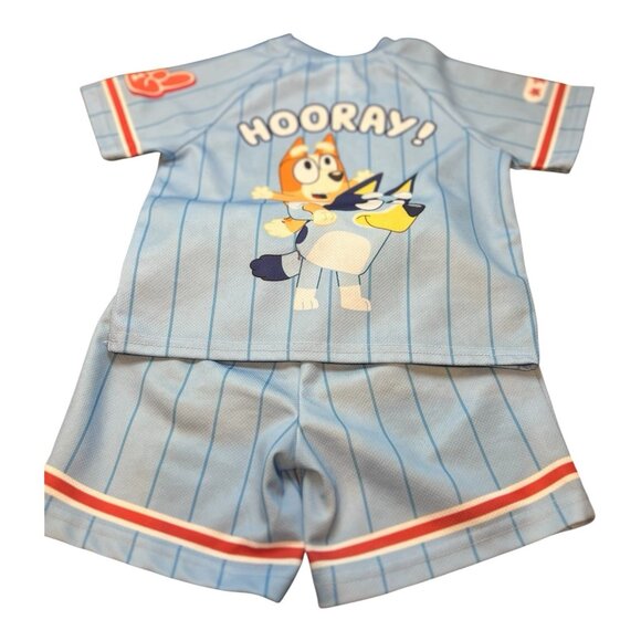 Bluey And Bingo Disney Mesh Jersey T-shirt and Shorts Set Toddler Size 3T - Picture 3 of 10